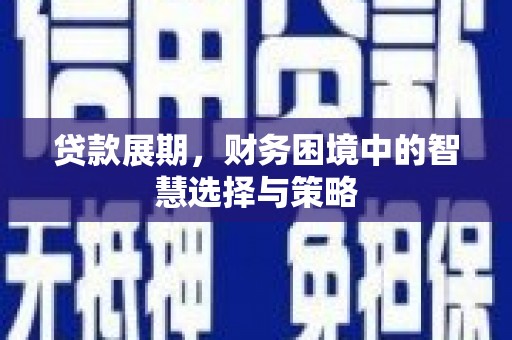 龙文贷款展期，财务困境中的智慧选择与策略