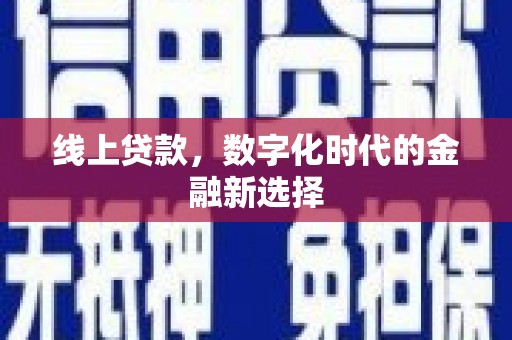龙文线上贷款，数字化时代的金融新选择