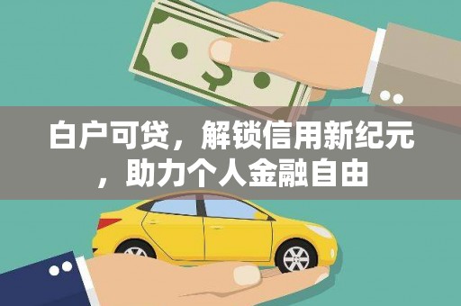 龙文白户可贷，解锁信用新纪元，助力个人金融自由