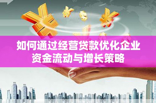龙文如何通过经营贷款优化企业资金流动与增长策略