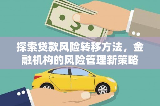 龙文探索贷款风险转移方法，金融机构的风险管理新策略