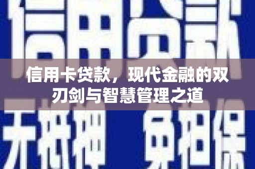 龙文信用卡贷款，现代金融的双刃剑与智慧管理之道