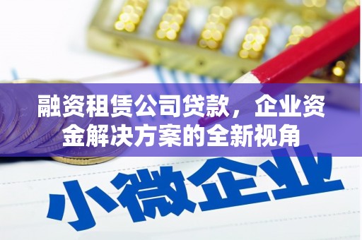 龙文融资租赁公司贷款，企业资金解决方案的全新视角