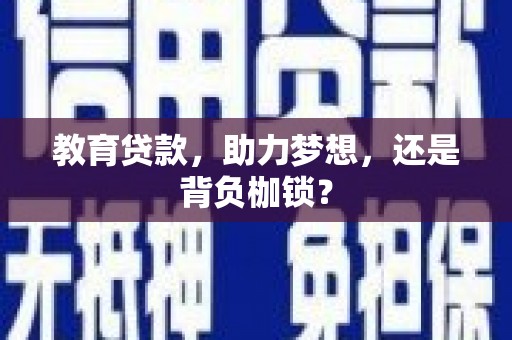 龙文教育贷款，助力梦想，还是背负枷锁？