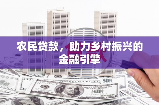 龙文农民贷款，助力乡村振兴的金融引擎