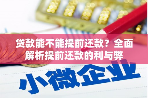 龙文贷款能不能提前还款？全面解析提前还款的利与弊