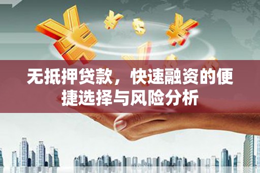龙文无抵押贷款，快速融资的便捷选择与风险分析