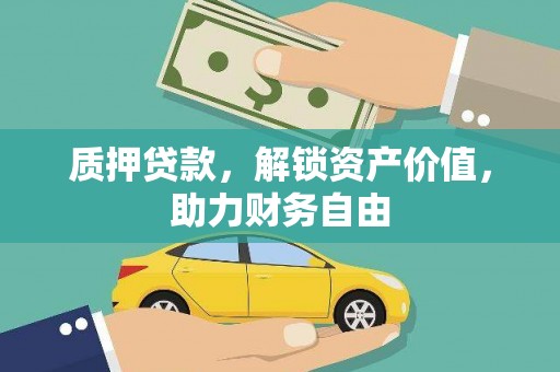 龙文质押贷款，解锁资产价值，助力财务自由