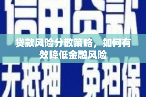 龙文贷款风险分散策略，如何有效降低金融风险