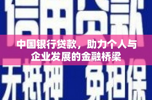 龙文中国银行贷款，助力个人与企业发展的金融桥梁