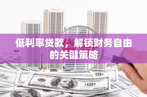 龙文低利率贷款，解锁财务自由的关键策略