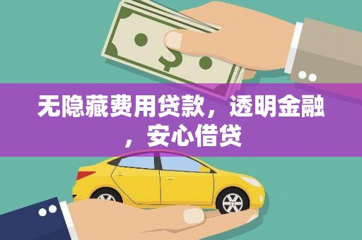 龙文无隐藏费用贷款，透明金融，安心借贷
