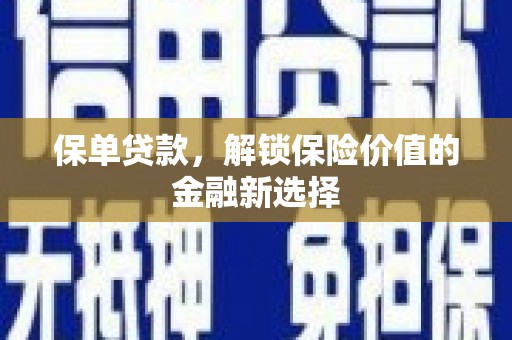 龙文保单贷款，解锁保险价值的金融新选择