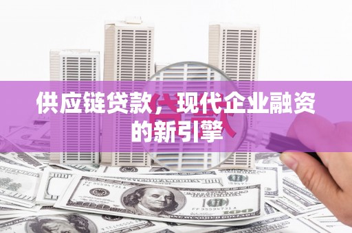 龙文供应链贷款，现代企业融资的新引擎