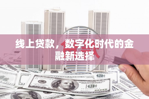 龙文线上贷款，数字化时代的金融新选择