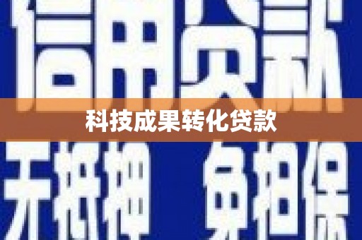 龙文科技成果转化贷款