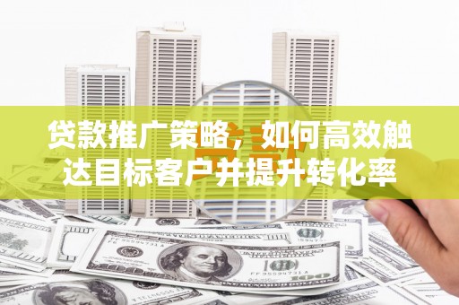 龙文贷款推广策略，如何高效触达目标客户并提升转化率