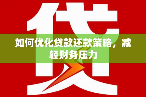 龙文如何优化贷款还款策略，减轻财务压力