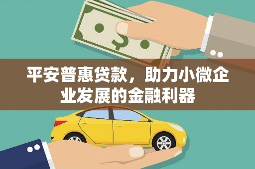 龙文平安普惠贷款，助力小微企业发展的金融利器