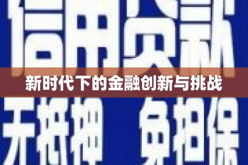 龙文新时代下的金融创新与挑战